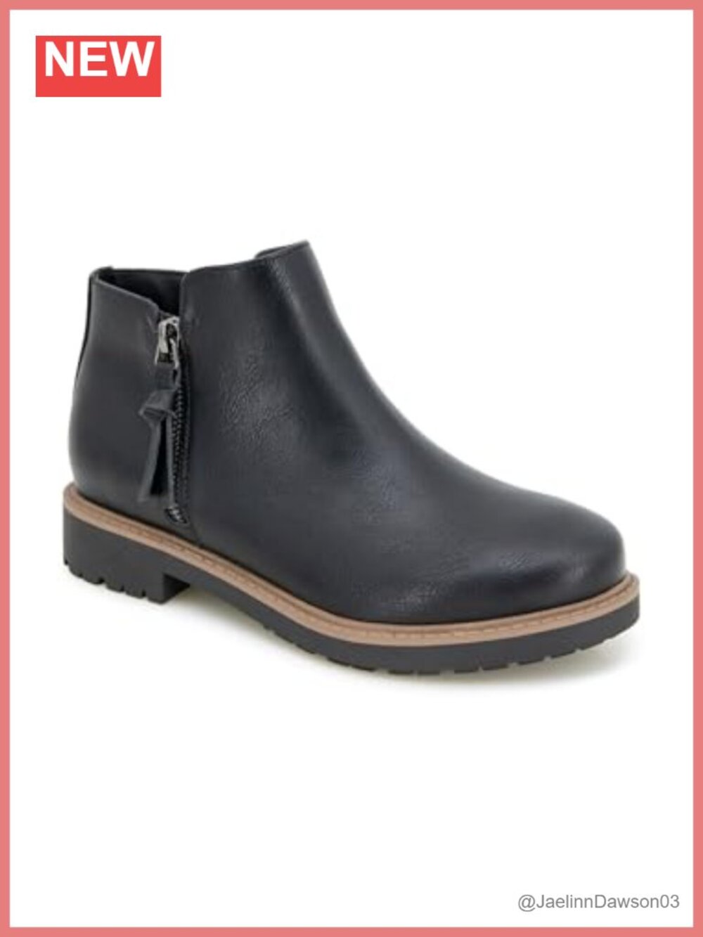 ESPRIT Women's Ankle Bootie with Block Heel, Zip Closure